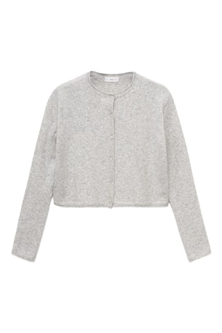 Cardigan crop boutons - Gris