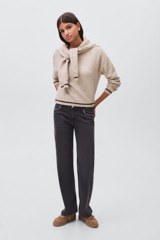 Pull-over imprimé tigre - Rose