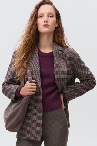 Pantalon côtelé évasé - Marron
