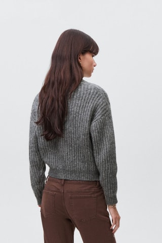 Pull grosses mailles - Gris foncé