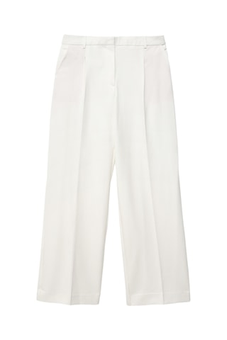 Pantalon Wide Legs Hoge Taille - Wit