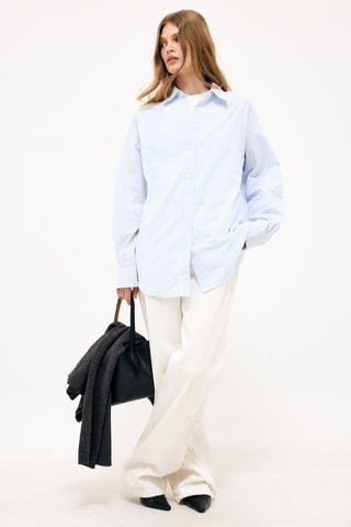 Wijde blouse - Hemelsblauw