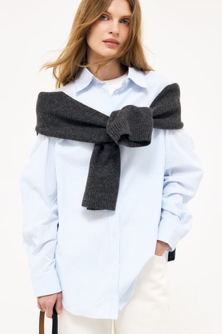 Wijde blouse - Hemelsblauw