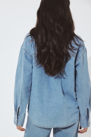 Spijkerblouse regular fit - Hemelsblauw