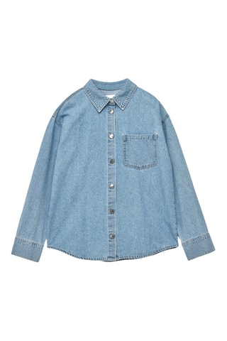 Spijkerblouse regular fit - Hemelsblauw