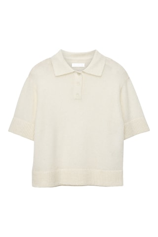Wollen en Alpacawollen Top - Wit
