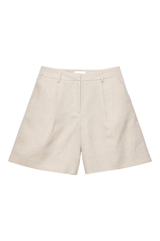Tailored Linnen Short - Beige