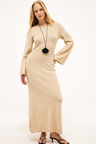 Lange Jurk - Beige