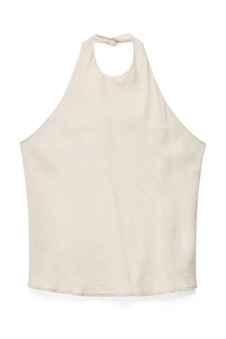 Linnen Top - Beige