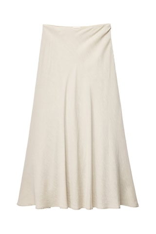 Lange Linnen Rok - Lichtbeige