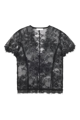 Kanten Blouse - Zwart