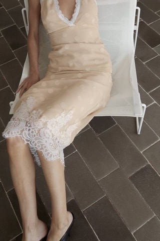 Midirok Hoge Taille - Beige