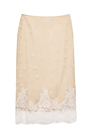 Midirok Hoge Taille - Beige