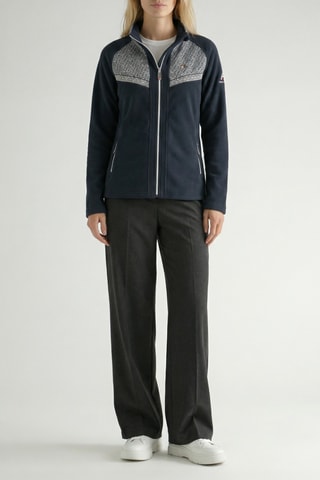 Fleece Jasje Urithana - Marineblauw en Ecru