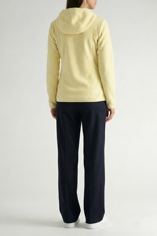 Giacca in pile con cappuccio Uternel - Giallo 