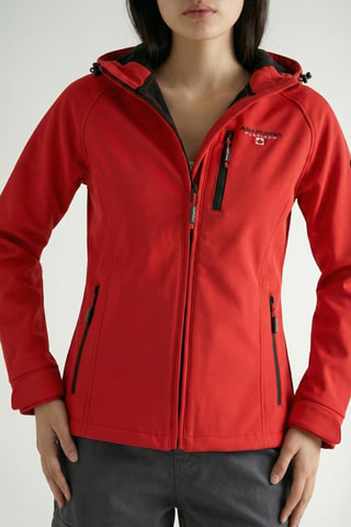 Veste à capuche Softshell Tacerana - Rouge