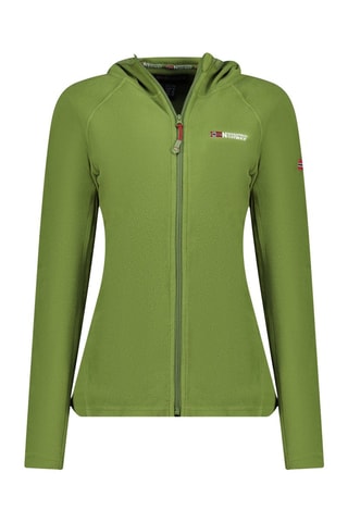 Giacca in pile con cappuccio Tugoodana - Verde