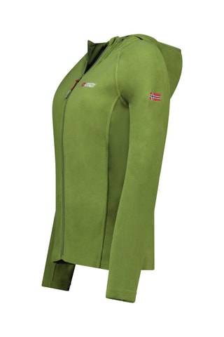 Giacca in pile con cappuccio Tugoodana - Verde
