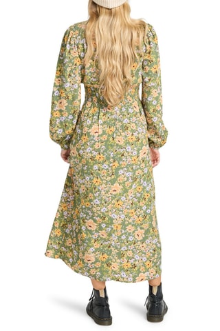Robe midi - Vert et jaune - Billabong