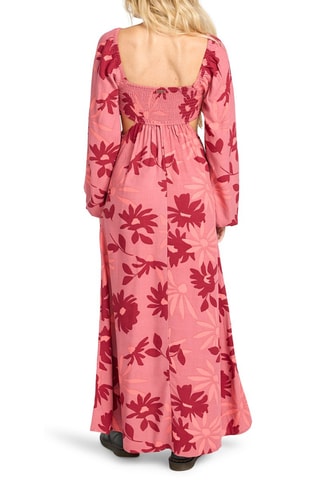 Robe longue - Rose et rouge - Billabong