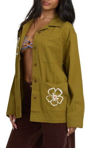 Surchemise Floral Fields - Vert olive - Billabong