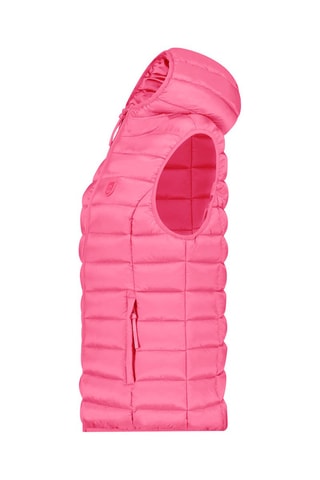 Doudoune matelassée à capuche sans manches Vakitalana - Rose
