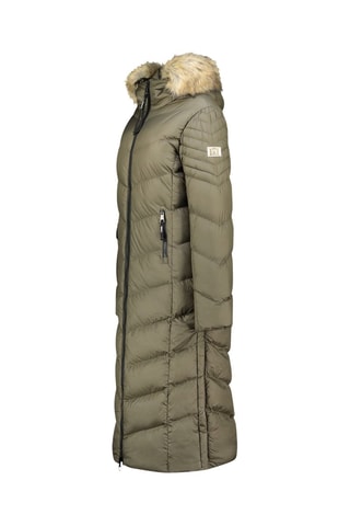 Doudoune longue Capucineak - Kaki