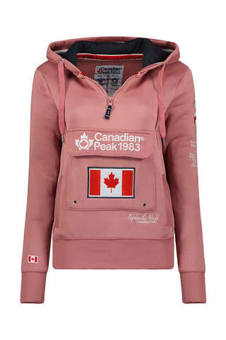 Sweat à capuche Gyrelle - Rose