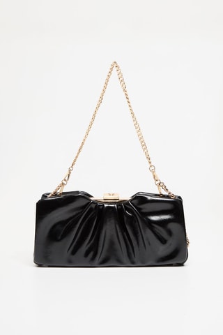 Sac porté épaule verni - Noir