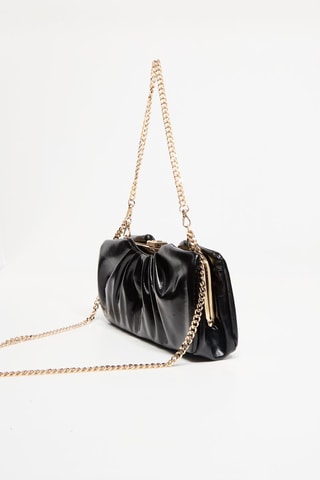 Sac porté épaule verni - Noir