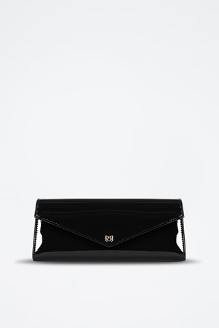 Pochette vernie - Noir