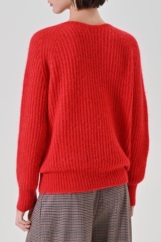 Pull en mohair - Rouge