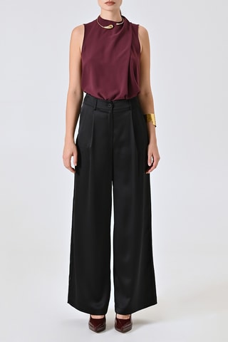 Pantalon taille haute - Noir