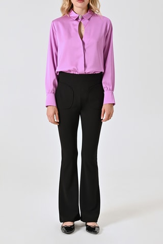 Pantalon taille haute - Noir