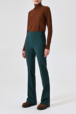 Pantalon taille haute - Vert
