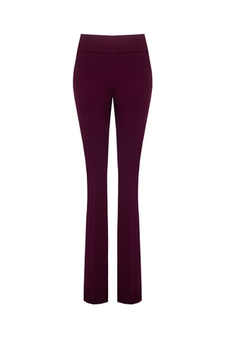 Pantalon taille haute - Bordeaux