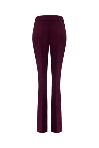 Pantalon taille haute - Bordeaux