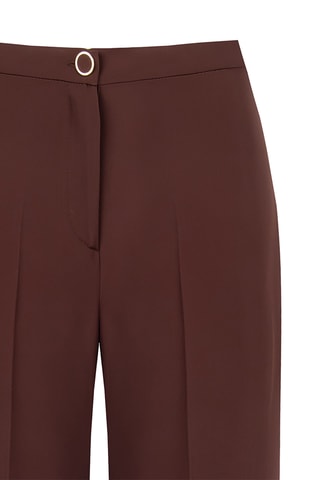 Pantalon taille haute - Marron foncé
