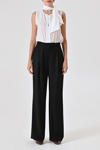 Pantalon taille haute - Noir