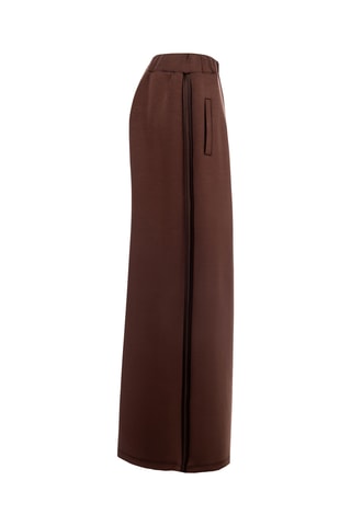 Pantalon taille haute - Marron