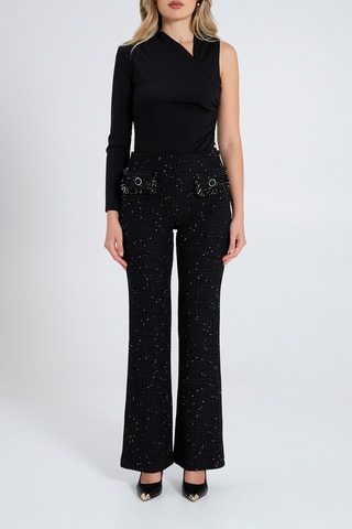 Pantalon en tweed - Noir