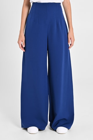 Pantalon taille haute - Bleu marine
