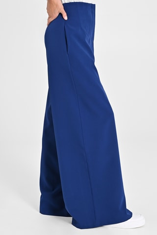 Pantalon taille haute - Bleu marine