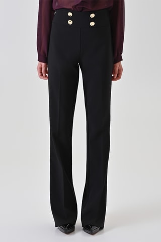 Pantalon taille haute - Noir