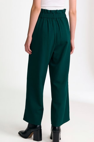 Pantalon taille haute - Vert foncé