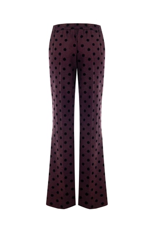 Pantalon taille haute - Bordeaux
