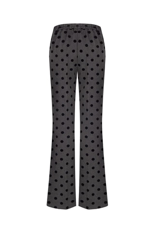 Pantalon taille haute - Gris