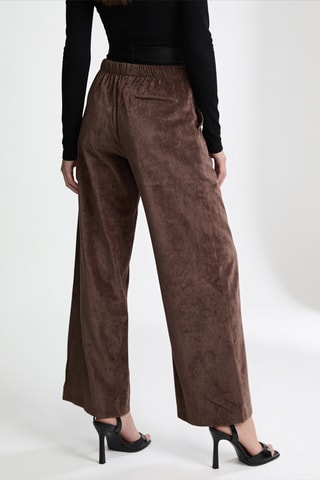 Pantalon en velours - Marron foncé