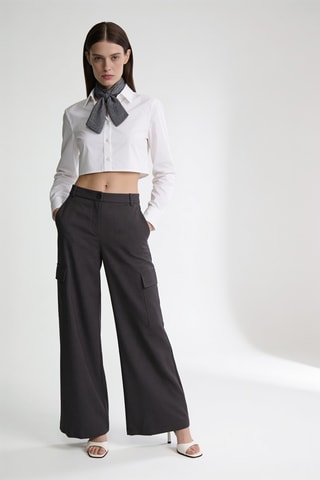 Pantalon taille haute - Anthracite