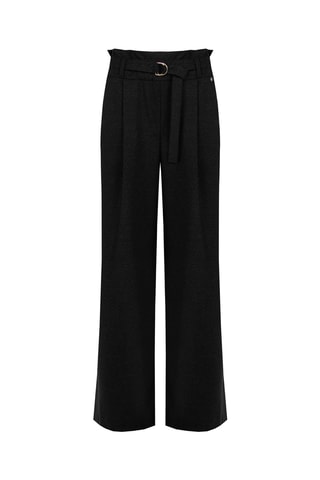 Pantalon taille haute - Noir